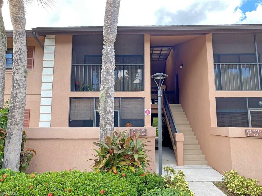 AFFORDABLE & TASTEFULLY FURNISHED 2ND FLOOR UNIT IN THE GATED COMMUNITY OF OAK FORREST. 1 YEAR CINCH HOME WARRANTY INCLUDED! Over 55 community with 3 community pools (1 screened in), BBQ & picnic areas, clubhouse, shuffleboard & LOW MONTHLY DUES. Conveniently located close to Port Charlotte Mall and restaurants galore! This unit has been well maintained by the owner with wood laminate flooring throughout & stainless steel kitchen appliances. Indoor combo washer/dryer makes laundry a breeze, and the private screened in balcony will let you enjoy the breeze. Move in ready, come see it today, you will not be disappointed. Assigned parking spot is #351. Not all furniture in photos convey with sale.