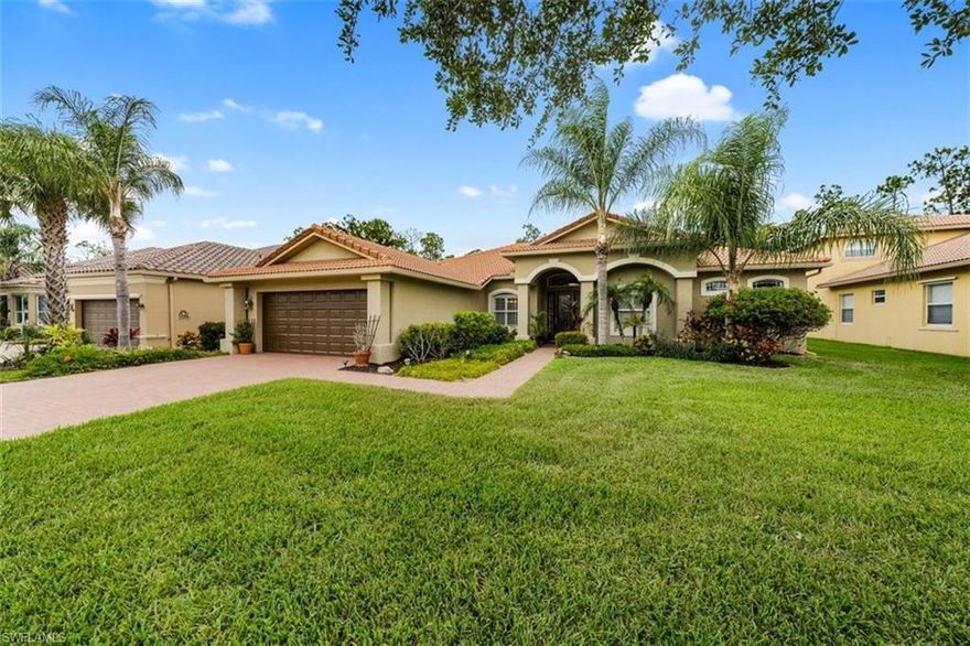 WOW!! This beautiful St. Charles Flex model in the "Estates" section of Bella Terra welcomes you with over 2,400 square feet of living area offering 3 Bedrooms plus a Den, 3.5 Bathrooms (including a FULL pool bath!) Gorgeous entertainers kitchen and great room plan with a wall of sliders opening to a fabulous and expansive pool deck overlooking a private Preserve with gorgeous landscape. Impeccable condition with a large master suite with tray ceiling, tile floors throughout the main living areas with custom wood floors in the bedrooms, Electric roll down hurricane shutters on the entire rear end of the home, Newer kitchen appliances, 2018 A/C system, Double tray ceilings with crown molding in the great room areas, custom saltwater pool and much more!! Bella Terra has a Resort-style Clubhouse and pool/spa, 24 hour fitness center, activities for all ages, shaded children's play area, tennis courts, pickle ball, bocce ball, sand volleyball, soccer/softball/hockey/football fields, tranquil butterfly garden, walking trails and much more....and the best part is the LOW HOA fees you get in beautiful Bella Terra! Bring your clients, you will not be disappointed!!!