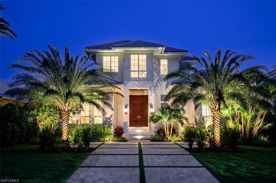 Recently completed! Experience luxury living at its finest in this new construction home
nestled in the heart of sought-after Olde Naples.

This Southern exposure two-story residence boasts 5 bedrooms + den (optional 6th Bedroom), 5 (2 Half) bathrooms, and multiple living areas including an upstairs loft complete with its own kitchen. The Butler's pantry complements the chef's kitchen featuring high-end appliances, including a gas cooktop and large island. With an open floor plan and a spa-like master suite, this home is designed for comfort and elegance. The outdoor kitchen, expansive outdoor living area, and resort-style pool with a spa offer an ideal setting for lavish entertaining.

Waterside Builders, Falcon Design and DLY Design have come together to construct a showstopping masterpiece. Ideally located in the 100 Block of Olde Naples within walking and biking distance of downtown, 5th Avenue South's, and 3rd Street South's, fine dining, world-class, shopping entertainment, and white sand beaches.
