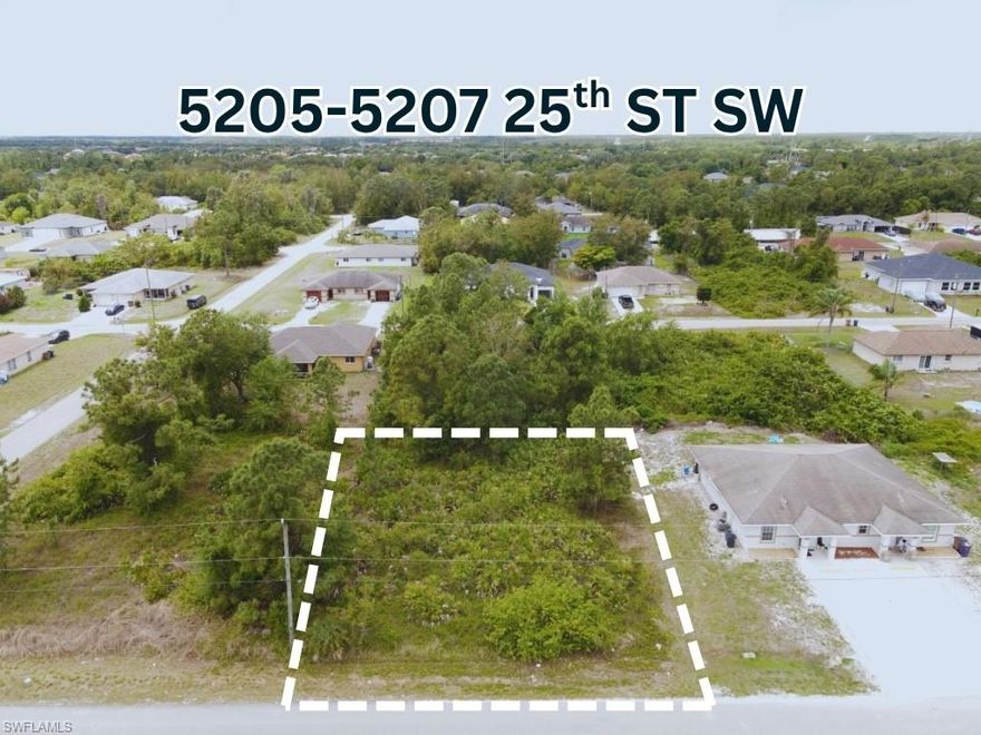 Duplex Lot for Sale in Lehigh Acres, Florida – Prime Investment Opportunity! Seize the opportunity to own a duplex-zoned lot in the rapidly growing community of Lehigh Acres, FL! This oversized residential lot is perfect for investors or homebuilders looking to capitalize on the strong rental market and rising property values in Southwest Florida. Property Highlights: ? Zoning: RM-2 (Multifamily Residential) – Ideal for a duplex or multi-unit rental property ? Lot Size: Generous space to accommodate two units comfortably ? Utilities: Electricity available, well and septic required ? Paved Road Access: Easy access for construction and future residents ? No HOA: Build without the restrictions and extra fees Prime Location! ?? Conveniently Located – Close to schools, shopping centers, restaurants, and medical facilities ?? Easy Commuting – Quick access to State Road 82, I-75, and Fort Myers ?? Near Gulf Coast Beaches – A short drive to the beautiful beaches of Fort Myers, Sanibel, and Captiva ?? Growing Community – Lehigh Acres is one of the fastest-growing areas in Southwest Florida Why Invest in Lehigh Acres? Lehigh Acres is a booming real estate market with increasing demand for rental properties and affordable housing. Whether you’re looking to build and sell, generate passive income, or develop your dream home, this duplex lot offers endless possibilities! ?? Don’t miss out!