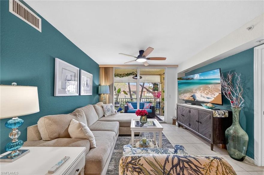 Beautiful first floor 3 Bedroom 2 Bath lakeview unit at The Residences. This unit has been meticulously kept and is move in ready. Enjoy the tranquil screened patio overlooking the lake and pool area. Desirable split floorplan offers privacy for both families living under one roof or when you have guests. The primary bedroom complete with walk in closet, & ensuite primary bath with large garden tub.  Residents enjoy a resort-style living experience with Heated community pool, fitness center, Clubhouse with billiards & social areas, BBQ/picnic areas, Walking paths. Conveniently located directly across from Edison Mall and just minutes to I-75, downtown Fort Myers, hospitals, and RSW airport. This is a short sale listing and will require third party approval.