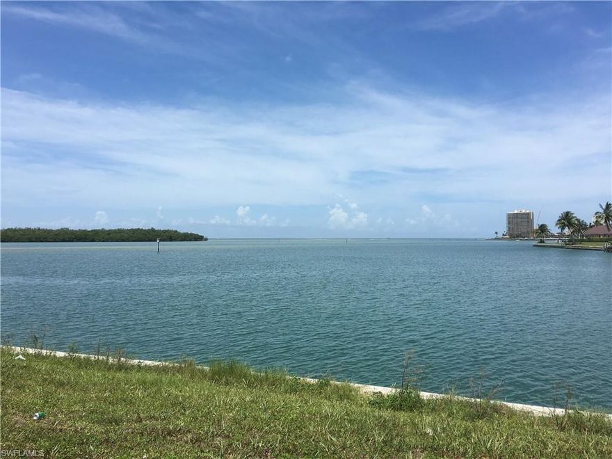 Possibly the most premier Home site in South West Florida! Gulf Views and Winter sunsets directly out front. 325 feet of seawall with 130 feet of it off to the side for the yacht dock so it does not interfere with the views. Truly the Finest undeveloped parcel left on Marco Island. Views of the Gulf of Mexico, Caxambas Pass, bays,Sunsets in season, and Views of Copeland Waterway over the bridge of Caxambas Island when home is built. Huge homesite (.84 acres) for building the most premier home. situated next to world class estates.