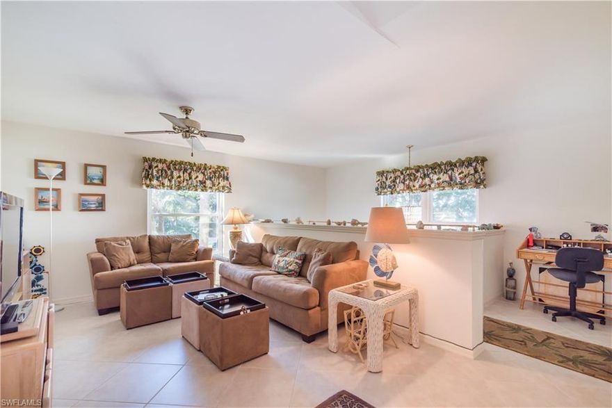 Price Reduced!!  This top floor, end unit residence sits on the 2nd floor allowing you to enjoy plenty of natural light from sunrise to sunset with 3 sides of the residence having windows allowing for plenty of natural light to brighten your new residence. Your new home comes furnished and features diagonal tile, updated kitchen, new impact resistant windows and a lanai with built in propane gas grill complete with a down draft exhaust.  Top this off with a fabulous location being less than a mile from Vanderbilt Beach and a block from the Mercato and Pavillion shopping centers right off of Vanderbilt Beach Road. This is a great opportunity for a new vacation home, primary home or investment property.  Come by and see what it is all about, as this is an opportunity that you have to see for yourself to appreciate!