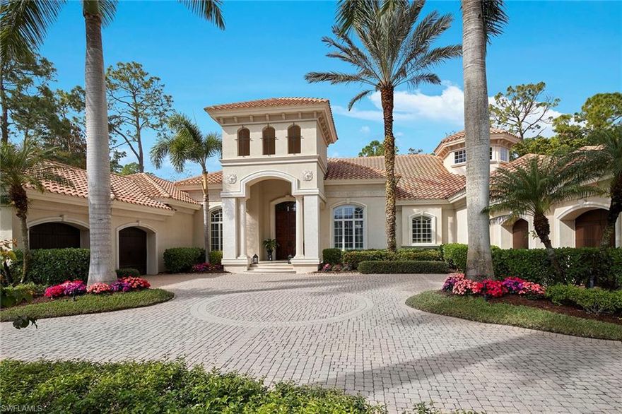 This exceptional custom estate resides on a premium homesite in the heart of the exclusive Grey Oaks Country Club community. This over 7,700 square foot home includes 5 bedrooms, 5 full and 2 half baths plus study and has been impeccably maintained. The outstanding combination of quality, size and openness is all set on a private oversized .74-acre homesite with a view of the 17th green of the Pine course. The spacious open floor plan is perfect for entertaining and features a gourmet kitchen with Sub-Zero and Dacor appliances along with a large island and walk-in butler’s pantry with large walk-in pantry closet. The opulent owner’s suite features dual closets, water closets and showers plus additional storage built-ins and a bonus sitting room adjacent to the bedroom. Enjoy Naples indoor/outdoor living through the eight-panel pocketing sliders that lead to an updated outdoor kitchen and bar, pool and spa with a tranquil waterfall feature. Additional features include a wet bar with a Sub-Zero wine column, (2) two-car attached garages and a second-floor lounge. A world of luxury awaits you in Grey Oaks just minutes from world-class shopping, arts and dining.