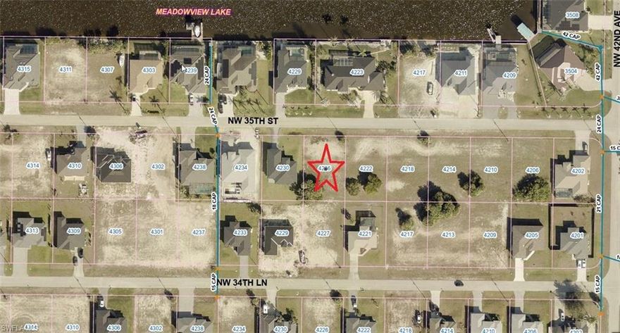 Great cleared homesite in the fast-growing NW Cape Coral! Wonderful neighborhood with many upscale Gulf Access homes. This property has so much growth potential due to the City's two new projects in the area (7 Islands Project and Crystal Lake Park). Also, only minutes to a public boat ramp, the award-winning Coral Oaks Golf Course. With easy access to I-75, Us 41, and Burnt Store Rd; Punta Gorda and SW Florida International Airports are only 20-25 miles away. Making this the perfect property to build your dream home or hold for future investment.