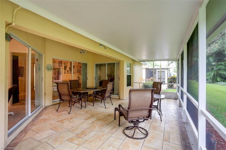 Welcome home to this wonderful 2 bedroom and a den, 2 bathroom and 2 car garage home located in the desirable community of Villages at Country Creek. Envision yourself captivated by the Florida skies and gazing out into the preserve and river views on your extended lanai. The kitchen in this home is complete with granite counter tops, upgraded cabinets, granite backslash, and diagonal tile flooring. This home offers good size bedrooms with walk in closets. The features in this home include; new water heater, new water purifier, garage screen, existing flood insurance, and a completely renovated second bathroom. The Villages at Country Creek is a bundled golf community with the lowest fees in Southwest, Florida. It is centrally located in Estero, FL and is minutes from the Southwest International Airport, beautiful beaches, dining, shopping, and all that Southwest Florida has the offer.