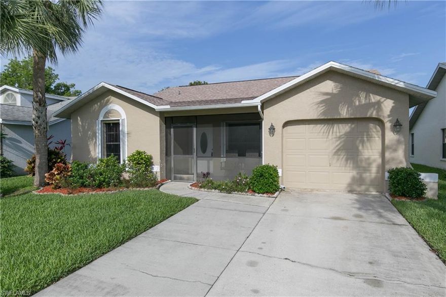 This STUNNING HOME is Impeccable and Absolutely Move-In Ready.Ne roof. A two bedroom two bath well maintained home with an updated kitchen complete with granite counter tops. The  home is located in the heart of this Extremely Active, Over 55 Community. Only a very short walk to the Club with its Numerous Resort Style Amenities; which include Heated Olympic Size Pool, Spa, Exercise Room, and so much more! LOW HOA fees that included the painting of the outside of your home every 7 years!