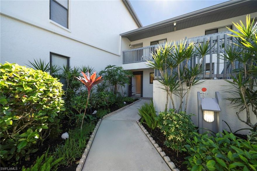 Ready to live in Paradise? This is a peaceful tranquil community - come see for yourself!  Considered a great investment opportunity!!!  Located in the desirable Newport Glen community of Fort Myers, this thoughtfully renovated 2-bedroom, 2-bath residence offers 1,093 square feet of modern, low-maintenance living. The home showcases high-end finishes and clean, contemporary design throughout, with upgraded flooring that includes large porcelain tile and luxury waterproof vinyl plank in the main living areas and bedrooms.

The updated kitchen features sleek cabinetry, a flush-mount zero-clearance refrigerator, and brand-new stainless steel appliances, creating a streamlined and functional space. Both bathrooms have been refreshed with upgraded glass shower enclosures, while the guest bath also offers a soaking tub and a built-in niche closet for convenient linen and towel storage.

An enclosed lanai finished with porcelain tile provides comfortable year-round living space, complemented by slider windows in both the lanai and private covered courtyard for enhanced insulation and comfort. The courtyard offers an additional outdoor living area with brand-new carpeting and transparent ceiling panels that allow natural light to flow in. A louvered barn door adds a stylish touch while providing easy access to the stackable washer and dryer.

Additional features include a newer A/C unit and hot water heater, covered carport parking, and an outdoor storage closet. Newport Glen residents enjoy a heated community pool and hot tub, tennis and pickleball courts, and a convenient vehicle wash area. The community is pet-friendly per HOA rules and allows leasing up to 12 times per year with a 30-day minimum.

Ideally located less than 20 minutes from the Southwest Florida International Airport and just 25 minutes from Fort Myers Beach and Bonita Beach, this home offers a perfect blend of comfort, flexibility, and Florida lifestyle living.