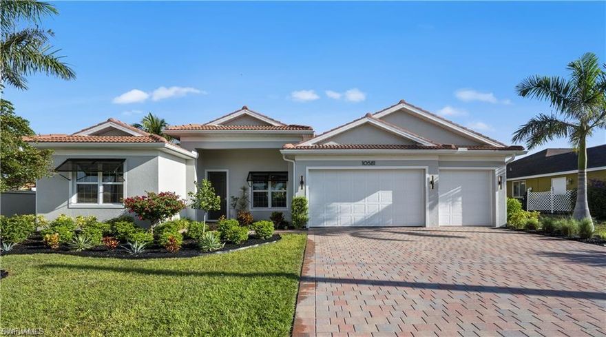 Discover high-end Florida living in this rare 2023-built hideaway, perfectly positioned on a desirable corner lot just minutes from Downtown Bonita Springs, Coconut Point, and Barefoot Beach. This beautifully upgraded non-HOA residence offers 4 spacious bedrooms plus a den, 3 full bathrooms, and a coveted 3-car garage, a true rarity in this location.

Step inside to an expansive open-concept layout featuring stylish hardwood-look tile flooring throughout, designer lighting, and elevated finishes curated from Arhaus and Crate & Barrel. Impact-resistant windows, doors, and panoramic sliders provide peace of mind, while the home’s elevation places it outside of a flood zone.

The true showstopper is the private outdoor retreat, designed for exceptional entertaining. Enjoy a heated saltwater pool and spa operated by a Pentair smart control system, surrounded by mature landscaping and privacy fencing creating a serene, resort-style escape rarely found in Southwest Florida. The space is complete with an outdoor ceiling fan, wall-mounted TV, and flat-top grill, ideal for effortless alfresco dining. An in-home gym adds even more versatility to this thoughtfully designed property.

This home delivers luxury, privacy, and the ultimate Florida lifestyle without the HOA restrictions. Far from cookie-cutter, this one-of-a-kind gem is a rare opportunity in Bonita Springs. Schedule your private showing today and experience a home that truly stands apart.