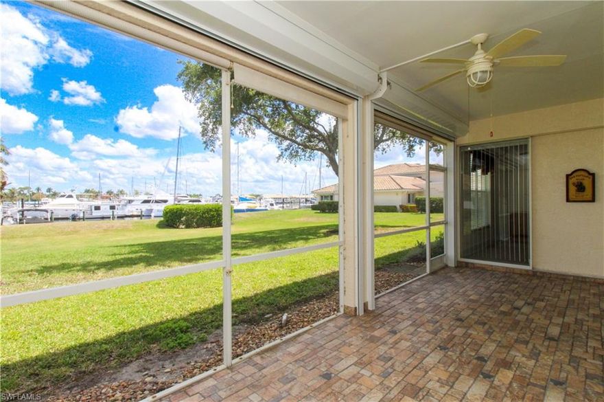 CALLING ALL BOATERS ** MANATEE WATCHERS ** WATERFRONT 2 BEDROOM\2 BATH FURNISHED FIRST FLOOR CONDO WITH MARINA VIEW 

Waterfront 2 Bed / 2 Bath Furnished Condo with Assigned Boat Dock – Direct Gulf Access!
Furnished | 1,397 Sq Ft | Port of the Islands, FL

Live the ultimate Southwest Florida lifestyle in this bright, cozy, and fully furnished 2-bedroom, 2-bath first-floor condo located in the sought-after Port of the Islands community. With direct Gulf of Mexico\America access via the 10,000 Islands, this home is a boater’s paradise—featuring an assigned dock accommodating boats up to 21–22 feet and just steps from the marina.

Property Highlights:
1,397 Sq Ft | 2 Bedrooms | 2 Bathrooms
Fully Furnished First-Floor Unit
Assigned Boat Dock
Direct Gulf Access – No Bridges
1-Car Garage with Storage Area
24 x 8 Screened Lanai with Marina View
Large Backyard
New A/C System
New Dishwasher
Motorized Hurricane Shutters for added protection
Keyless Entry System for simple convenience

Interior Features:
Light-filled, clean, and comfortable living space
Split bedroom floor plan for privacy
Primary Suite with Queen bed, TV, huge walk-in closet, and ensuite with sunken tub and shower
Second Bedroom also features a Queen bed
Washer & Dryer hook-up available (bring your own appliances)

Community Amenities:
Community Pool just 100 yards from your front door
Full marina with walk-around seawall
Assigned boat dock
Watch the Manatees

Optional membership to the Port of the Islands Everglades Adventure Resort, including:
Pickleball
Bar & restaurant
Nature tours and more
Resort amenities located less than a quarter mile from your unit
Peaceful, Non-Gated Community Living

Enjoy tranquil views, easy water access, and the comfort of a fully equipped home—all in a friendly, non-gated waterfront community perfect for year-round boating living.