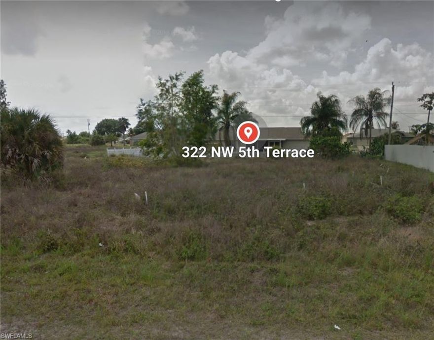 !!!!!!!!! The Water is On !!!!!!!!!!!! Fantastic lot, with full water and sewer available. These lots are not going to last as long as they are now in a prime area with Utilities In Place in the N2 area of Cape Coral. Still affordable but going fast. If you are looking for a builder grade lot with full utilities look no further. YOUR DREAM HOME on this lot in NW Cape Coral. Close to shopping, restaurants. Get your offer in now.