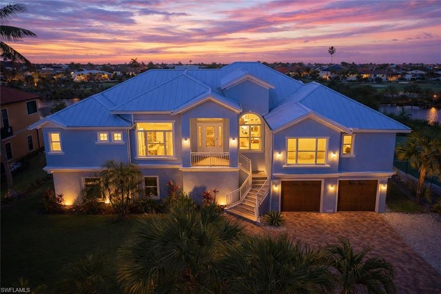 Welcome to Beach Haven, a thoughtfully designed coastal estate ideally positioned along prestigious Middle Gulf Drive, offering sweeping views of the Sanibel River and protected wildlife preserve, all just steps from deeded beach access to the Gulf. Located directly across from Sundial Beach Resort & Spa, with convenient access to dining, tennis, and island amenities, this property captures the very essence of Sanibel living, where mornings begin with beach walks and evenings end with unforgettable sunset skies over the water. Built in 2005 to full hurricane standards with impact windows and doors, this elevated 4-bedroom, 4.5-bath residence offers over 3,600 square feet of versatile living space designed for both privacy and comfort. All bedrooms are en-suite, including a spacious primary retreat with adjoining office/den, spa-style bath, generous walk-in closet, and its own private laundry. Two additional guest suites are also en-suite and include additional laundry access, creating exceptional flexibility for extended family or guests. The chef’s kitchen is equipped with a 6-burner gas range, granite countertops, opening to multiple living and entertaining spaces including a refined sitting room with fireplace and wet bar. Expansive glass captures tranquil river views throughout the home. Outdoor living is equally impressive. A gas-heated pool with waterfall and spa overlook the river, framed by screened lanais designed for year-round enjoyment. An elevator services all levels, and the generous lower level offers additional space ideal for recreation, storage. A finished 3-car garage with workshop provides ample storage for island living. With its prime mid-island location, riverfront tranquility, and close proximity to the Gulf, 1460 Middle Gulf Drive presents a rare opportunity to own a substantial estate in one of Sanibel Island’s most coveted corridors. The exceptional layout offers both comfort and flexibility, ideal as a full-time island residence or a refined second home with established income-producing potential. All of this is complemented by the scale, privacy, and construction quality expected of a premier Sanibel address. Detailed features and recent updates available upon request.