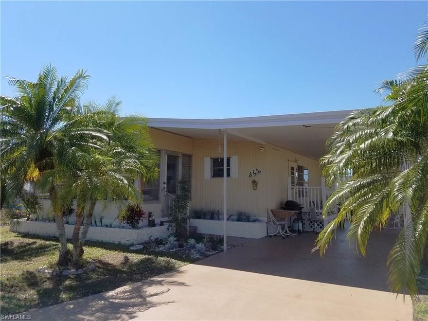 FULLY FURNISHED~~TURNKEY & PRICED to SELL in LAZY DAYS MOBILE VILLAGE! Why spend a lot of $ on your vacation home? LOW HOA fee $135/month! Own this unit AND your LAND while you Enjoy MAINTENANCE-FREE AFFORDABLE LIVING in the Sunshine State in this spacious, WELL-MAINTAINED, double-wide w/large Florida room on a quiet street w/no through traffic. Over 1000 sq. ft. under A/C PLUS storage & laundry area with washer, dryer, and laundry tub. Master BR has 2 closets & easily accommodates King-size bed. Dining room has built-in cabinets. Plumbing is new, & floors have been re-done. Awnings for weather protection. Walk to the pool & enjoy a friendly 55+ Community w/two clubhouses, heated pool, shuffleboard, ponds, parks, mature landscaping, street lights. Low-cost RV & boat storage available on-site! A great place to live year-round or as a 2nd home for warm weather enjoyment! (Exclusions: Flat screen TV in LR; Bicycle; Personal items)