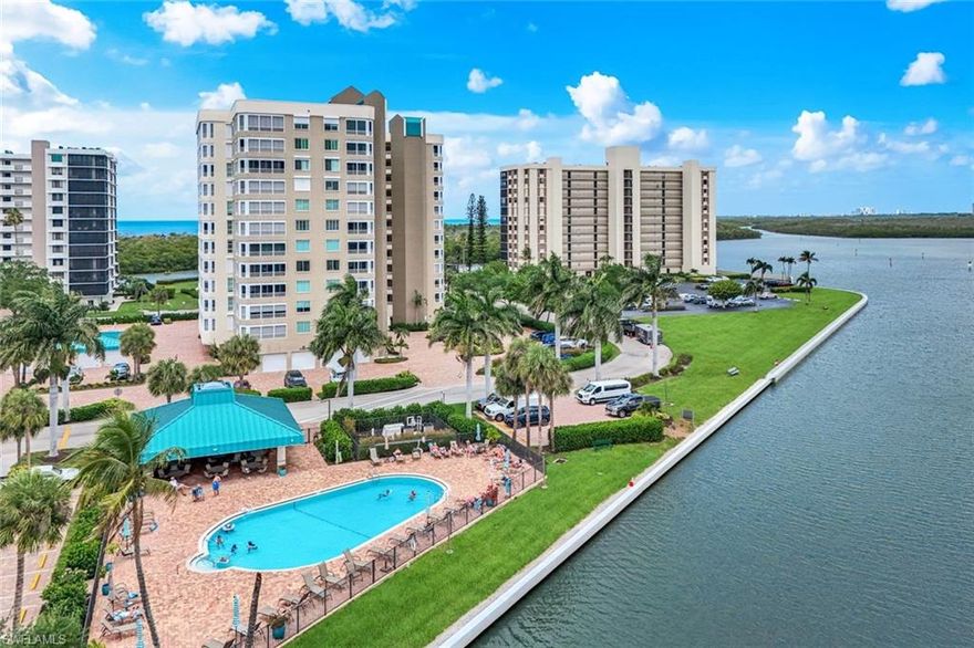 You can almost touch the clouds from this 9th floor high rise in the sky, spacious 3 bedroom unit with western sunset Gulf views!!! 
Turnkey furnished, this condo is ready to be enjoyed, with the most recent upgrades including opening up the kitchen to the great room, new kitchen cabinet doors, fronts and hardware, and new luxury vinyl flooring. Washer and dryer are 2 years new, and the dishwasher was just installed in the last year. 
Plenty of space for you and your guests with the generous 3 bedrooms, and the huge lanai that brings all of the natural light and outdoors in to be enjoyed.  Electric storm shutters, provide security, and give you peace of mind. Not only is this home convenient to the beach, but you can easily walk to the best beach park on the Gulf, Delnore Wiggins State Park, where you can enjoy miles of walking, biking and seeing the dolphins play!!! Also within less than 10 minutes, is the Mercato shopping and restaurant district and Artis Naples with world class entertainment and museums. The on site property management is at your beck and call, and the possibility of renting or buying a boat slip is steps away. 
The perfect location, and the perfect new home, come and see this comfortable paradise residence in the sky!!! But be warned - You won’t want to leave!!!