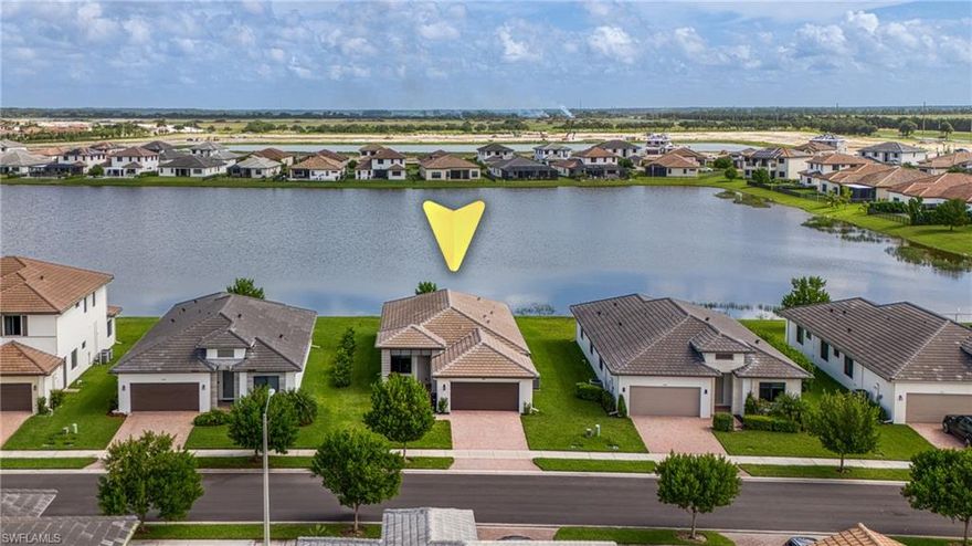 Annual Rental Available NOW! First Month & Security Deposit ONLY! Located in the sought-after Maple Ridge community of Ave Maria, this newer built  beautifully designed 3-bedroom + den, 3-bath single-family home spans nearly 1,950 sq. ft. and provides the perfect blend of style, comfort, and convenience. Tile flooring throughout, large windows, and an open, airy layout create a warm and inviting atmosphere from the moment you step inside.  French doors lead to a versatile den, ideal for a home office, study, or quiet retreat. The modern kitchen features quartz countertops, stainless steel appliances, a walk-in pantry, and ample cabinet and prep space — perfect for everyday cooking or hosting guests. The dining and living areas flow seamlessly to a screened lanai overlooking peaceful lake views, offering effortless indoor-outdoor living and a serene backdrop for relaxation or entertaining. The primary suite boasts a double vanity, water closet, and a sleek walk-in shower, creating a spa-like retreat. Two additional guest bedrooms share a convenient Jack-and-Jill bath, offering comfort and privacy for family and visitors. Additional features include a dedicated laundry room with utility sink, 2-car garage, and a backyard with lake views. Just moments from the clubhouse and Ave Maria’s charming Town Center, you'll enjoy resort-style amenities including a sparkling pool, sauna, billiards room, meeting spaces, playground, and more, all within one of Southwest Florida’s most vibrant and fast-growing communities.