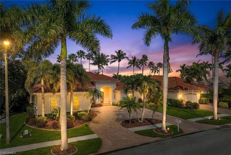 Welcome to Cape Harbour, one of Cape Coral’s most prestigious gated waterfront communities, where resort-style living meets an active boating lifestyle. Perfectly positioned behind the gates, this residence is just minutes from the Cape Harbour Marina, waterfront dining, boutique shopping, and entertainment — all within easy walking distance.

This beautifully designed home offers 3 spacious bedrooms plus a den and 3 full bathrooms, delivering a flexible floor plan ideal for full-time living or a luxury seasonal retreat. The island kitchen features a breakfast area and flows seamlessly into the formal living and dining rooms, while the expansive family room opens directly to the outdoor living space.

Step outside to your private pool and spa, complete with a full-width screened enclosure, pavered deck, and outdoor kitchen, all surrounded by lush tropical landscaping that provides exceptional privacy. Interior highlights include 12-foot ceilings, 8-foot doors, a wine bar, and a circular driveway, adding both elegance and functionality.

Residents of Cape Harbour enjoy resort-style amenities including:
• Deep-water wet slips and dry storage marina
• Fitness center and tennis courts
• Waterfront dining, shopping, and entertainment
• A vibrant, walkable marina lifestyle

This is a rare opportunity to own in Cape Coral’s premier boating community, where every day feels like a vacation and everything you want is right outside your gate.