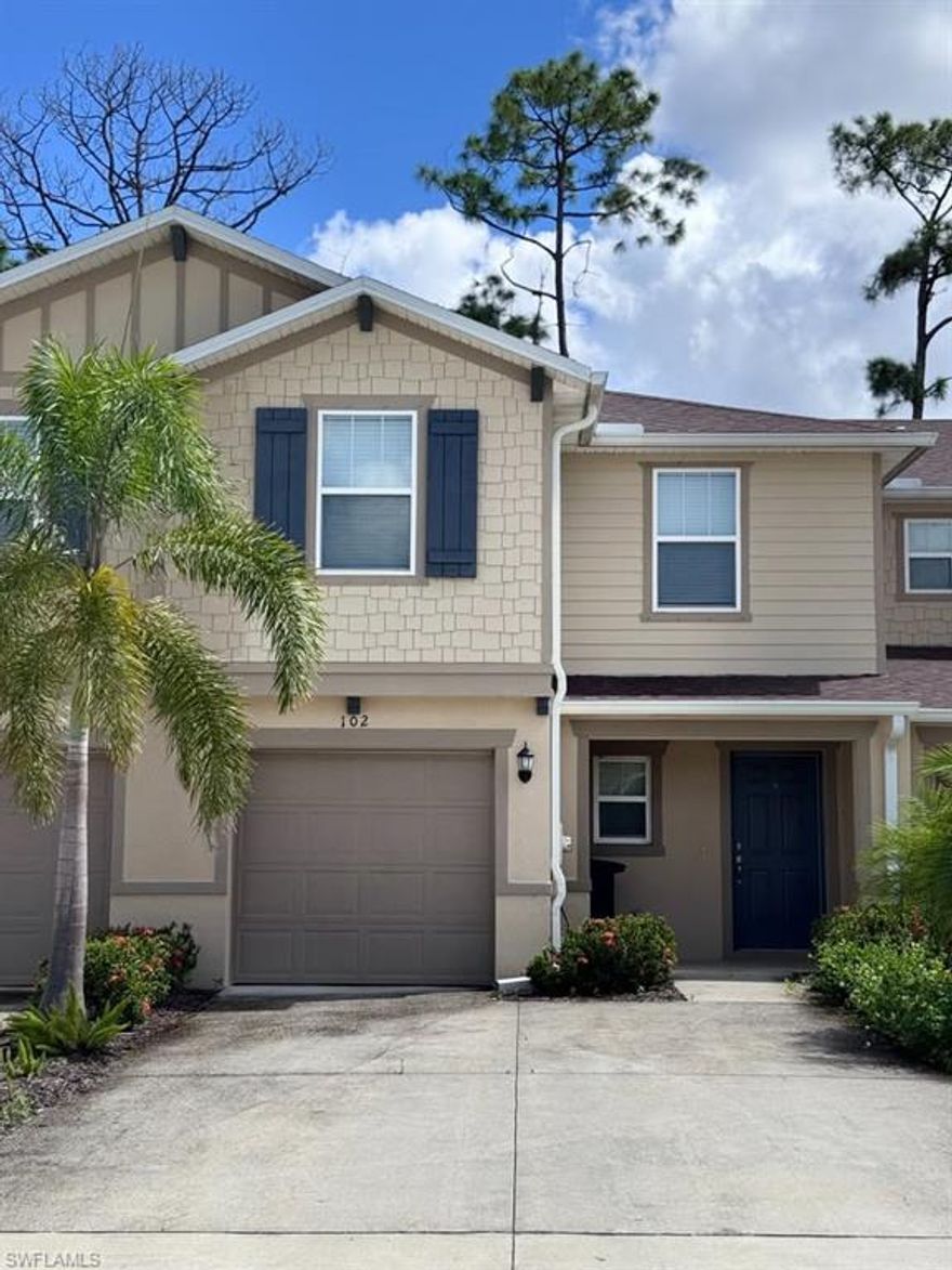 Beautiful 3-bedroom, 2.5-bath townhome located in the gated community of Bayshore Commons in North Fort Myers. Built in 2023, this modern residence features an open-concept layout, spacious living areas, and a contemporary kitchen with stainless steel appliances and ample cabinetry. The primary suite offers a walk-in closet and a private bath. Enjoy resort-style community amenities including a pool and clubhouse, with convenient access to I-75, shopping, dining, and downtown Fort Myers. Property is currently leased, offering a great opportunity for investors seeking immediate rental income.