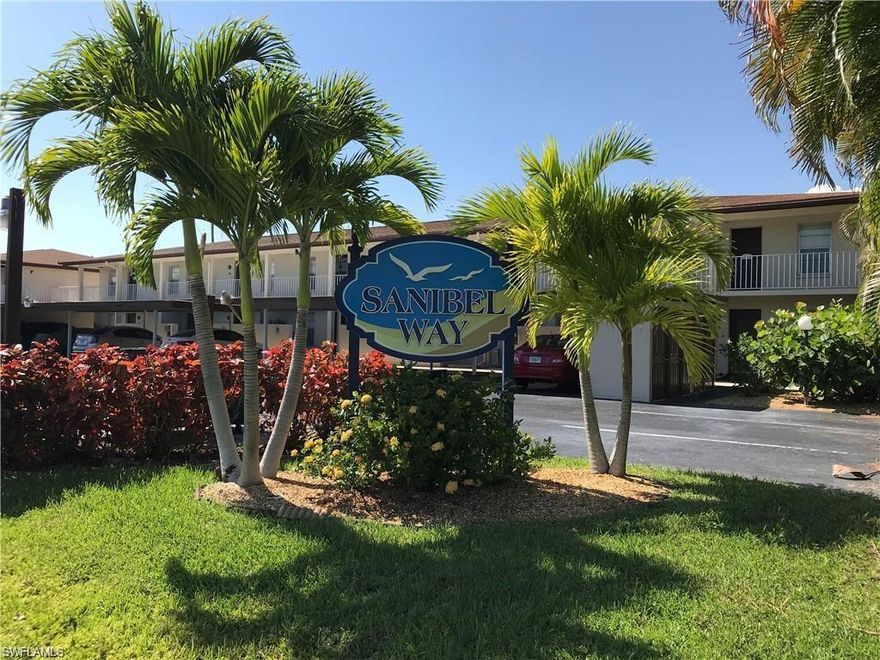 Great location.  Walk to restaurants, bank & hardware.  Shopping near by.  Close to Ft Myers Bch & Sanibel.
Offers Tennis & pool.  This is a must see.  Shows very well.