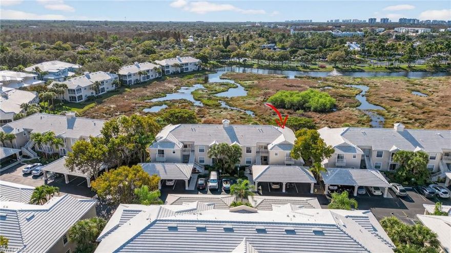 Envision yourself watching the grace of visiting egrets while enjoying your morning tea. Don’t miss this opportunity to own a stunning, move-in-ready, first-floor condo in Sterling Oaks that truly shows like a model home! This beautifully remodeled 2/2 condo offers modern comfort and luxury in a highly desirable gated community in North Naples. The home features high-end finishes, thoughtful upgrades, and beautiful southwest views over the serene lake and natural preserves. The chef-inspired kitchen is a true highlight, featuring sleek quartz countertops, a convenient breakfast bar, and all-new stainless steel appliances. The spacious living area is perfect for both relaxation and entertaining. The lovely den is accented by designer, rolling barn doors and a Capiz Shell chandelier. The split-bedroom floor plan ensures maximum privacy. The primary suite offers direct access to a private lanai and includes an ensuite bathroom complete with a walk-in shower. The second bedroom/bathroom combination provides comfortable accommodations for family or guests. Beachy wood-look flooring runs throughout, enhancing its modern appeal. Enjoy calming lake views from your screened lanai—ideal for sunsets. Sterling Oaks is renowned for its very active tennis and pickleball community. Conveniently located within walking distance, residents enjoy access to a Jr. Olympic, saltwater pool, spa, clubhouse, fitness center, tennis courts, pickleball, bocce, and a tiki bar. Located just minutes from Naples' pristine beaches, upscale dining, premier shopping, and lively entertainment options, this beautiful condo offers an unbeatable lifestyle in one of Naples' most sought-after communities. This property represents a great opportunity for both rental income potential and personal use as a vacation home.