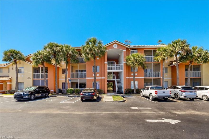 Welcome to this beautifully maintained 2-bedroom, 2-bath condo located in the sought-after gated community of  Tuscany Gardens. Perfectly designed for comfort and convenience, this second floor unit offers an inviting open floor plan, ideal for both relaxation and entertaining. Enjoy the spacious living area, abundant natural light and a well-appointed kitchen with modern appliances and plenty of storage space. The primary bedroom includes an ensuite bathroom for your privacy and comfort, while the second bedroom is perfect for guests or a home office. Take advantage of the community amenities Tuscany Gardens has to offer, including a refreshing pool, hot tub, clubhouse, gym and well-maintained common areas. The gated entrance provides added security, ensuring peace of mind. This condo is ideally located near all the best dining, shopping and RSW airport, making it a perfect spot to enjoy the best of Fort Myers.