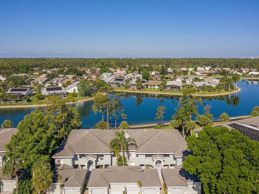 C.17484 Enjoy beautiful lakefront views from this sunny first-floor residence. Offered "Turnkey Furnished," this immaculate home has been tastefully updated over the past few years and looks fantastic! The kitchen opens onto the living area and includes new cabinetry, updated lighting, Quartz countertops and stainless steel appliances.  Enjoy solid-surface flooring throughout and bathrooms that have been improved with new cabinets, countertops and frameless glass doors. With a 1-car garage and a serene settings from the front porch to the lanai and its park-like views near the lake, you will find it easy to call this home. The desirable sub-community of New Waterford offers a community pool of its own in addition to a beautiful lakefront pool in greater Berkshire Lakes along with nearby community room, tennis courts and fishing pier. Ideally situated, Berkshire Lakes is close to local shopping and dining and just a short drive to Old Naples attractions and beaches. Near-by I-75 brings the airport and other Naples venues closer yet.