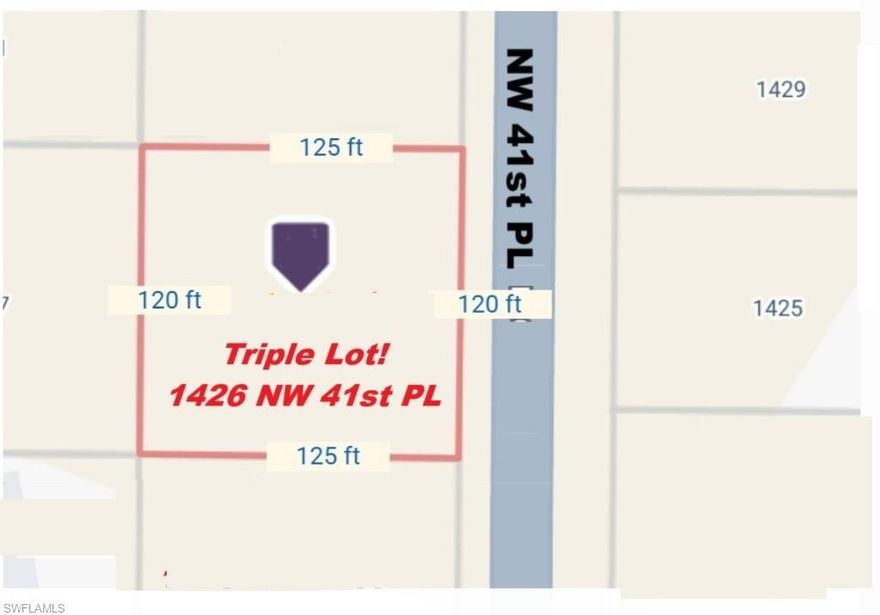 VALUE!!! TRIPLE LOT with WEST Exposure! Premium location across in neighborhood of many upscale Direct Gulf access waterfront homes. This highly desirable homesite is located just a short distance from Tropicana Park that adjoins the SEVEN ISLANDS residential and commercial development to include a marina, restaurants, bars and a shopping boulevard. It's also just 5 minutes to breathtaking Charlotte Harbor Preserve State Park trails and the new Crystal Lake Park, where you’ll find an aqua park, scuba diving, boat/kayak/canoe launches, a scenic hilltop overlook to the Harbor, fitness stations, picnic shelters, and so much more Also easy access to Punta Gorda and Fort Myers. Both cities have major airports for your travel convenience, making this an ideal location for your new home or future investment. west Exposure for warm pool and beautiful sunsets. This triple lot allow you to build that larger home, 3 to 4 car garage, guest quarters, workshop, and store boat/trailer etc with ease. Plus you can place your home to have more space between you and your neighbors.