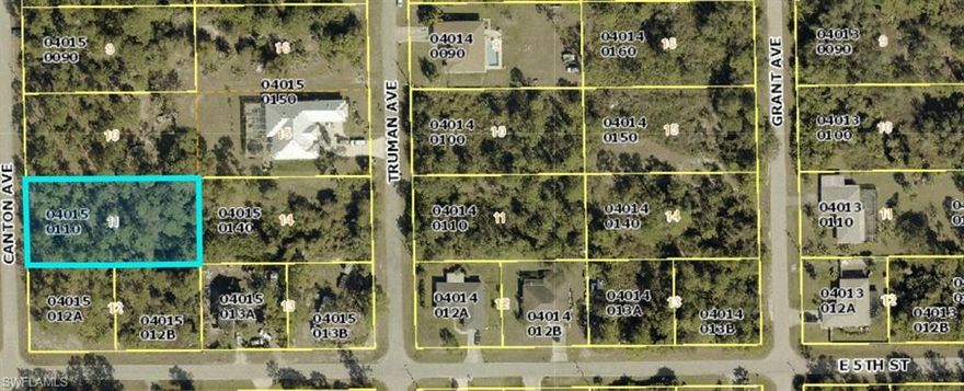 Lot for sale in growing Lehigh Acres, FL. This 1/2 an acre sits on a quiet residential street. Extra privacy with no one on either side of property and offers an excellent opportunity for a new build or long-term investment.   Buyer to verify utility availability, capacity, and connection requirements.  Buyer pays all closing costs.