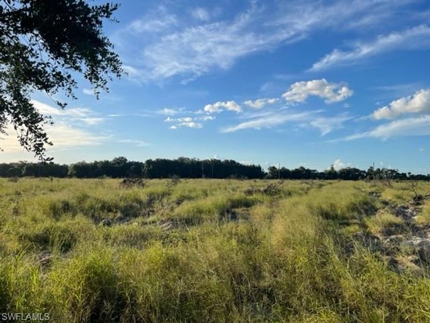 10.74 +/- cleared acres on beautiful Jack's Branch. Runs approximately to the center line of Jack's Branch. The property was formerly orange grove but has been cleared except for mature oaks and trees along the creek. Fenced along west side. Great location, approximately 25 minutes from I-75, 45 minutes from Southwest Florida International Airport (RSW), and 35 minutes from the new Babcock Ranch development. Zoned AG-2 which allows for residential. Lots of uses. Great for a home, getaway, small farm or ranch.