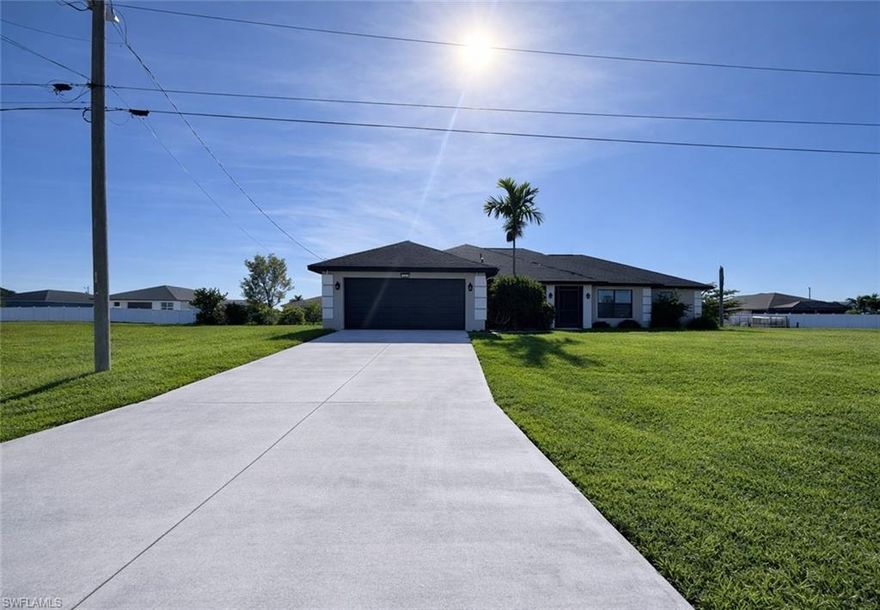 Spacious 5-Bedroom Home in Quiet Cape Coral Neighborhood – Pet Friendly!

Welcome home to this beautifully maintained 5-bedroom, 2-bath residence located in a quiet, family-friendly Cape Coral neighborhood, offering comfort, space, and modern upgrades throughout.

Inside, enjoy new flooring and an inviting layout designed for everyday living. The spacious kitchen is equipped with stainless steel appliances, ample cabinetry, and a pantry—perfect for family meals and entertaining. The main living area is enhanced by an electric wall fireplace, adding warmth and ambiance.

The downstairs primary suite is a true retreat, featuring a private sitting area and a luxurious bathroom with dual sinks, a soaking tub, separate walk-in shower, and a private water closet. Additional living space includes a flexible office—ideal for a home workspace or playroom—and a loft area for relaxing, studying, or entertaining.

This home also offers a large indoor laundry room with washer and dryer and plenty of storage. Impact windows throughout provide added safety and energy efficiency, while a whole-house reverse osmosis (RO) water system ensures excellent water quality throughout the home.

Step outside to enjoy a fully fenced yard, perfect for kids and pets, along with a screened front porch and a large rear lanai for outdoor living. The epoxy-coated garage floor and large closets in every bedroom add even more convenience.

? Spacious, upgraded, and located in a peaceful neighborhood—this home truly has it all. Schedule your showing today!

* $2,495 a month
* First ($2,495) & Security ($2,495)
* $65 per Application per Adult. All Adults MUST Apply!
* Pets allowed with pet rent
* NO smoking
* NO Previous Evictions
* 2.5 times monthly rent in Income ($6,237)
* 1 month of Pay Stubs