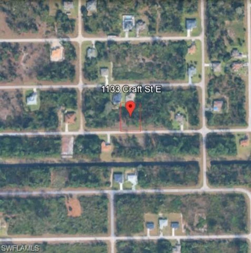 Vacant residential lot located in Lehigh Acres. Great opportunity for new construction or investment. Buyers to verify zoning, utilities, flood zone, and building requirements. Information deemed reliable but not guaranteed.