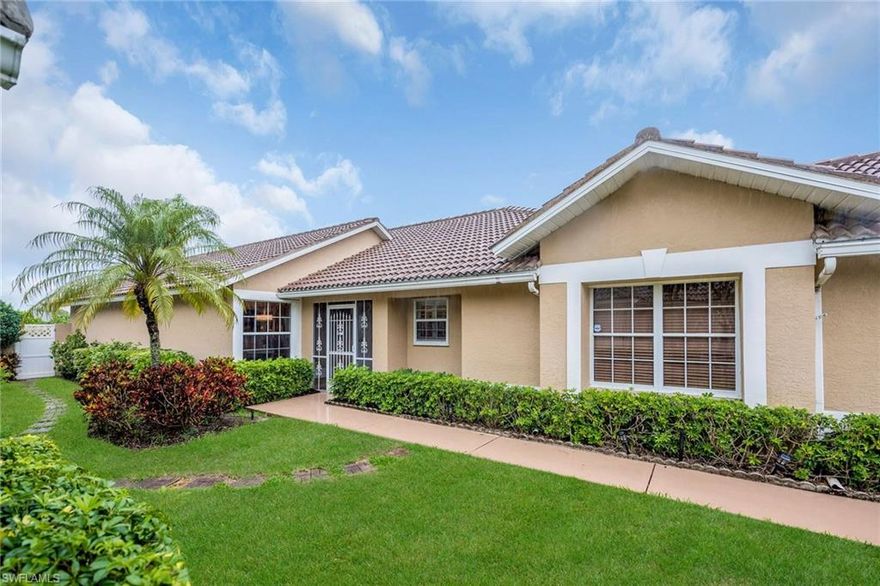 Located in Longshore Lake, a premier North Naples Community. This beautiful home has been completely updated in the past year! Total remodel to both of the bathrooms, new granite counter tops and new appliances in the kitchen, and new floors throughout the home! Enjoy the peaceful cul-de-sac location and private screened courtyard area to the rear of the home! Longshore lake has expansive fishing and Kayaking lakes, clubhouse with full restaurant, active tennis community with full time tennis pro and fitness center. Minutes to I75, big box stores and all that Naples has to offer.