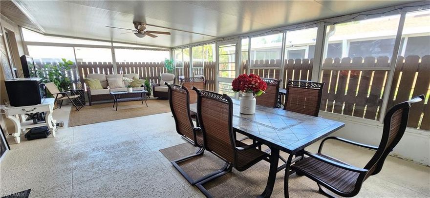 Welcome to this charming, fully furnished 2-bedroom, 2-bathroom unit located in the desirable Palm Lakes at Foxmoor community. This home features beautiful hardwood flooring throughout and a spacious, air-conditioned screened-in lanai—perfect for relaxing or entertaining guests year-round.

Residents can enjoy a variety of community amenities, including a swimming pool, tennis courts, shuffleboard, and pickleball. Whether you're looking for comfort, convenience, or an active lifestyle, this property has it all.