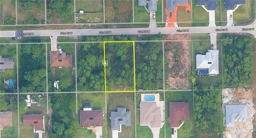 Located in an established residential area of Lehigh Acres, this single-family residential lot offers an excellent opportunity for builders, investors, or future homeowners looking to capitalize on the area’s continued growth and demand for new construction. Zoned RS-1, the property features approximately 80’ x 136’ dimensions with paved road frontage, flat wooded terrain, nearby electric access, and surrounding established homes throughout the neighborhood. Conveniently located with quick access to SR-82, Fort Myers, shopping, schools, and major commuter routes throughout Lee County. Standard well and septic area with residential permitting through Lee County and the Florida Department of Health. The adjoining companion lot is also available from the same seller, offering the potential to purchase individually or together as a larger package opportunity (2026023452).