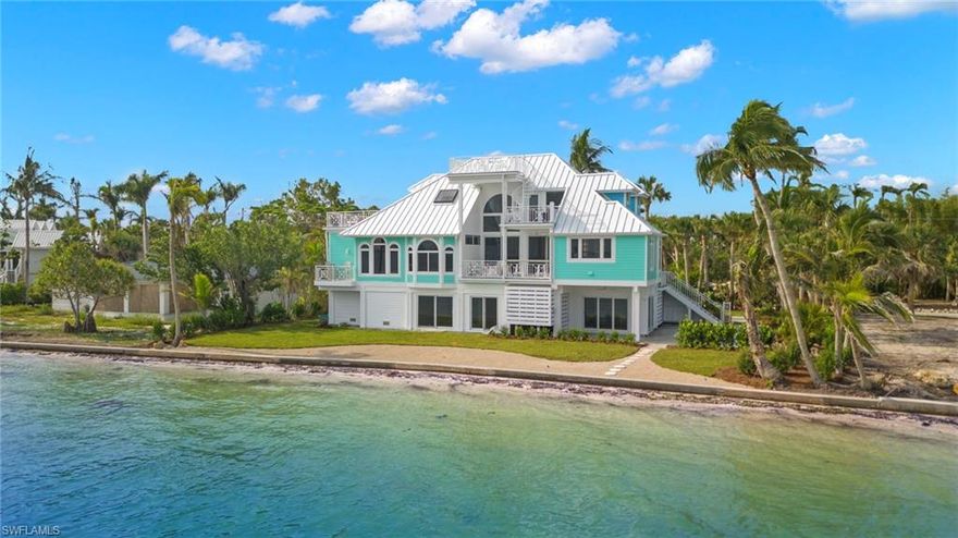 A rare opportunity to own a Bayfront home on one of Sanibel’s most prestigious private streets. Stunning beach home with panoramic water views. Meticulously built & maintained: metal roof (2020), new Hardi board siding, new impact windows & doors. New kitchen w/quartz tops, Grohe faucet, Sub-Zero, Wolf & Cove appliances. Renovated master bath w/new cabinet, sinks, Grohe fixtures & quartz top. All new HVAC units, new central vac unit, new fans, LED light fixtures. New paint inside & out. The view is like no other as you’ll feel like you’re sitting right on the water! Swim, fish, kayak, paddle board & shell all right from your own beach! Enjoy multiple porches & decks plus a crow’s nest offering 360-degree views. The pool is very private w/great light. Restaurants, Marina, Gulf beach access & more are all within a 10-minute walk or bike ride. Located on the East end just minutes from the bridge for easy ingress & egress. Home is offered fully furnished & Turnkey.