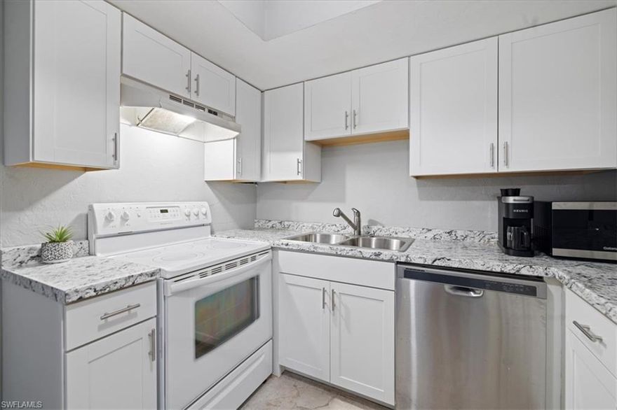 Centrally located 2 bedroom 2 bath apartment in SW Cape Coral. This 55+ condo community is close to downtown Cape Coral, the new Lee Health medical facilities at Bimini Square, Dining, Shopping, Entertainment and more. With easy access to the bridge to Ft Myers, this location offers convenience and comfort! The condo is on the 3rd floor offering wonderful sunset views from the bedrooms. There is dedicated parking, extra storage space, community pool, laundry room, and common elevator in the building. Offered as an annual rental, come be close to everything in downtown Cape Coral!