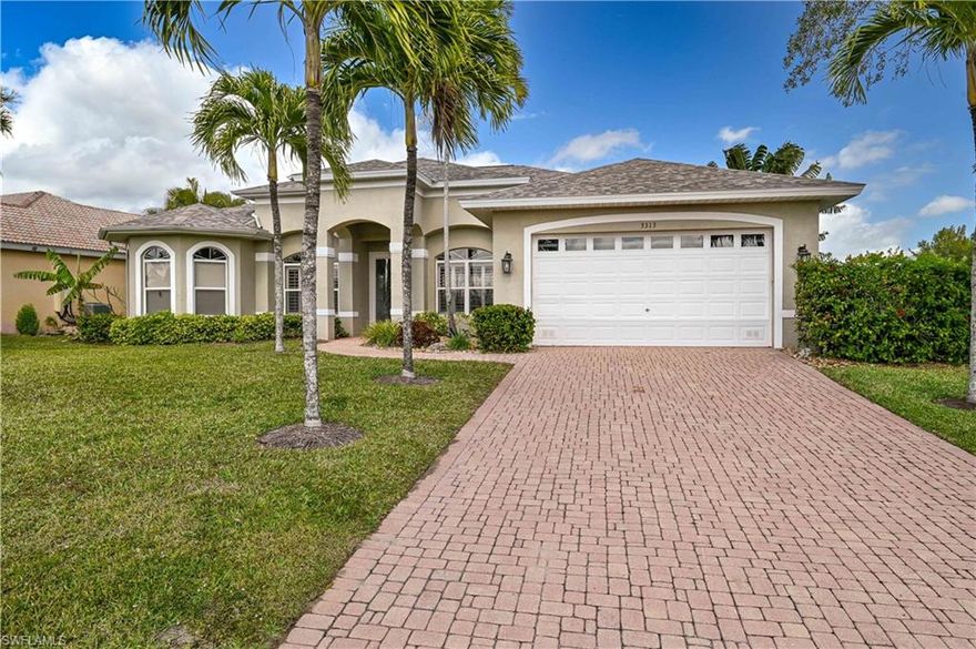 Huge Lake Views! Classic SW Florida pool home with incredible water views from all living areas!  Etched glass entry doors, tall ceilings and endless sliding doors to take advantage of the views.  Expansive open floor plan with separate dining , living room, and music room.  Matching kitchen appliances with generous cabinet space.  New roof, new AC, and new pool heater.  The spacious pool deck is a great area to unwind and enjoy the beautiful sunsets looking down Ceitus Lake. Wrap around dock with 10,000 lb boat lift. Plenty of room for your boating toys with floating walkway and jet ski docks.  Paver driveway.  All assessments paid. Walk to Joe Stonis park with tennis courts and fitness trail. Close to Coral Shores shopping center and the artist community of Matlacha.