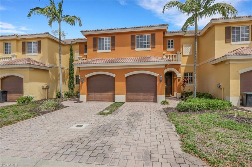 Located in the gated community of Copper Oaks, this townhome offers peaceful water views, a screened lanai, and a central Estero location that puts everything within easy reach. Recent updates include a new AC system (2025) and a newer water heater, providing immediate peace of mind.

The main living level is designed for both everyday comfort and functionality, featuring large-format diagonal tile and an open-concept layout. The kitchen is well-appointed with a breakfast bar that easily transitions from casual mornings to effortless entertaining. Sliding glass doors extend the living space outdoors to a private, screened lanai overlooking the water.

Upstairs, the bedrooms are generously sized. The primary suite is highlighted by a tray ceiling and offers a layout that feels open, comfortable, and retreat-like.

Copper Oaks residents enjoy access to two community pools, a fitness center, basketball court, and playground, all within a gated setting. Ideally located just minutes from Southwest Florida International Airport, with close proximity to Miromar Outlets, Coconut Point, Gulf Coast Town Center, and Florida Gulf Coast University. Gulf beaches are just a short drive west.

Move-in ready and low-maintenance, this property offers a well-rounded opportunity in one of Estero’s most convenient locations.