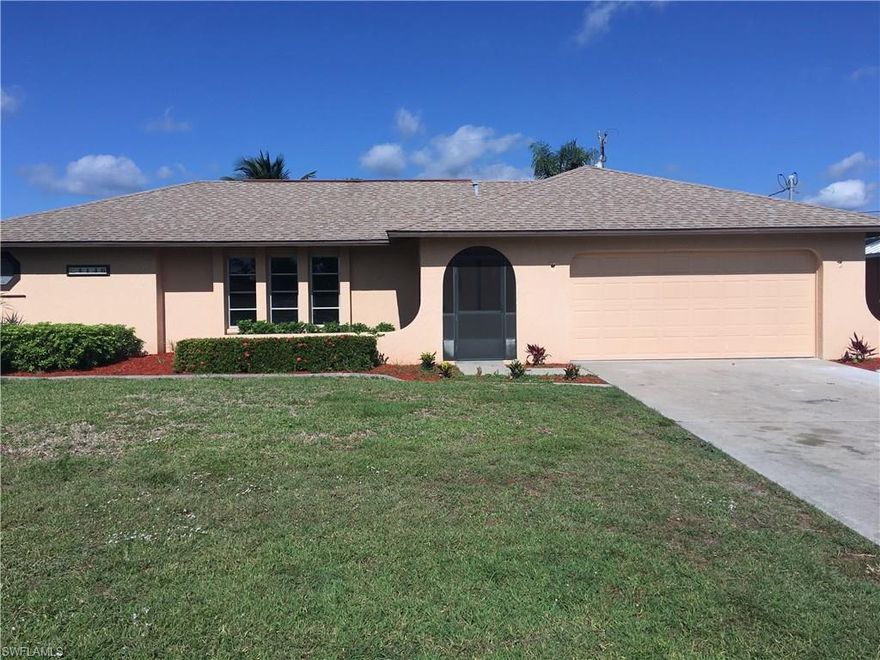 Great opportunity for your new home!!!!!! This house is recently remodeled. Good location and quite neighborhood in the SW of Cape Coral. Come here and see for yourself.