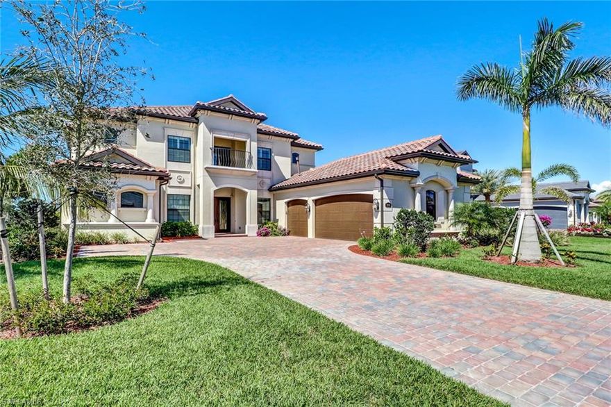 Superb fully furnished residence available for rental in Treviso Bay. Three bedrooms, 2 baths and loft upstairs in addition to the converted den to bedroom and master suite downstairs. A large Chef’s kitchen with granite counter tops, breakfast nook and dinning complement the elegant great room. Spacious pool area with outdoor kitchen. Treviso Bay amenities include 2 clubhouses, restaurants and bars, large resort-style pool, lap pool, state of the art fitness center with access to personal trainers, aerobics, spa, walking and bike paths, tennis courts, basketball courts, Bocce ball. Available for off-season until November 2026. Naples and Marco Island dining and beaches are only 15 minutes away