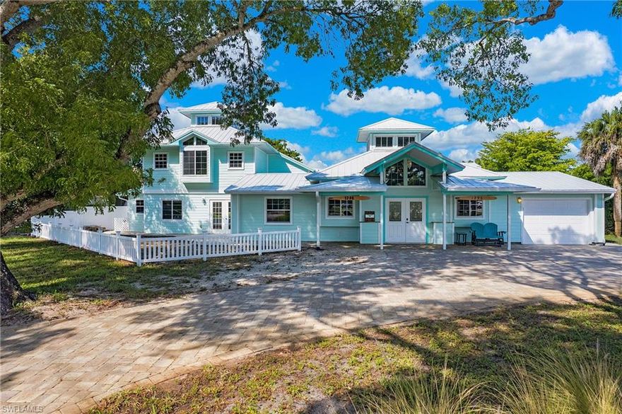 Gorgeous custom home in a GREAT Lake Park location! Step inside this spectacular island cottage style home and prepare to be wowed! This 3 bed/3 bath + den home offers sophisticated style throughout. Light fills this home from an abundance of windows, including two breathtaking cupolas with 360 -degree windows. Multiple sets of swinging French doors continue the living space outside to the patio. An open floorplan and large kitchen with island are perfect for family and entertaining. Stylish modern touches including continuous luxury vinyl plank flooring, quartz countertops, elegant light fixtures, and a private 2nd-floor master suite are sure to please the most discerning of tastes. This home is just steps away from the beautiful white-sand SW Florida beaches, with easy access to I-75, the SWFL International airport, world class dining, shopping, and entertainment!