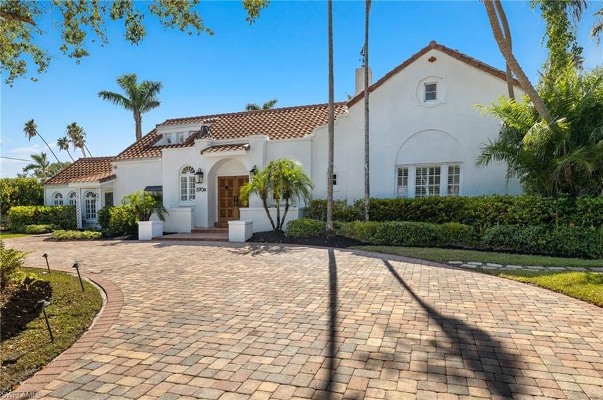 Experience the ultimate blend of historic elegance and modern luxury in this stunning Spanish charmer. Nestled in the highly sought-after neighborhood of Riverside McGregor, this property boasts original hardwood floors, arched doors, and a wood-burning fireplace, all while tastefully modernized enhancing its original charm. With two separate staircases leading to cozy living quarters, this nearly 4,300 square foot home is designed to cater to every need of the discerning buyer. Step outside to your own private oasis, complete with a wood-burning oven, expansive lanai, separate suite and sparkling pool. 
The setting is serene and private with two functional gates at the paved circular driveway. Extensive updating and maintenance including newer roof, newer appliances, updated pluming, complete paint job inside and out, updated lighting throughout the entire house, landscaping, new pool pump. 
With too much charm and detail to mention, this is an opportunity to own a piece of history that has been updated with the finest finishes. The home exudes old-world charm while tastefully incorporating modern elements. Don't miss out on the chance to call this exquisite property, home.