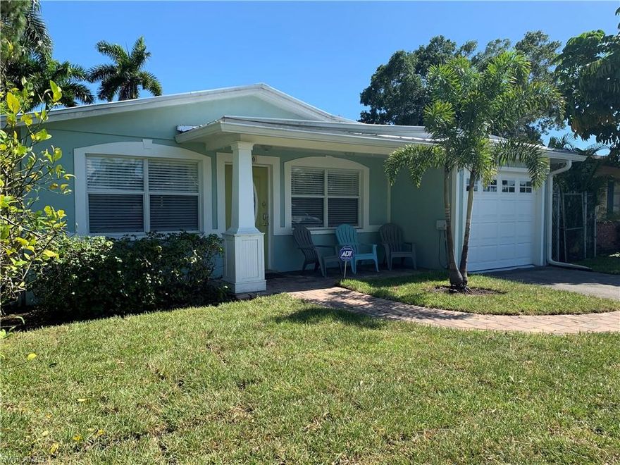 NAPLES PARK BEACH BUNGALOW! TURNKEY FURNISHED! This is a 5 star rated Air bnb home with spectacular reviews. All the hard work of getting the home established as an Air BnB rental has been done. Photos, Advertising and cleaners...and they all come with the home! This fully furnished home features 2 bedrooms, 2 baths, 1 car garage, small crafting room, separate laundry room and a private back yard surrounded by areca palms. All this located within biking distance to Vanderbilt Beach, Delnor Wiggins State Park, Shopping, Restaurants and MERCATO! This community allows nightly rentals and is a highly desirable area live/rent. No worries with the roof on this one...a metal roof was installed approximately 6 years ago. Pull up the review of this home on Air bnb and you'll see this one is a winner! Make your appt today!