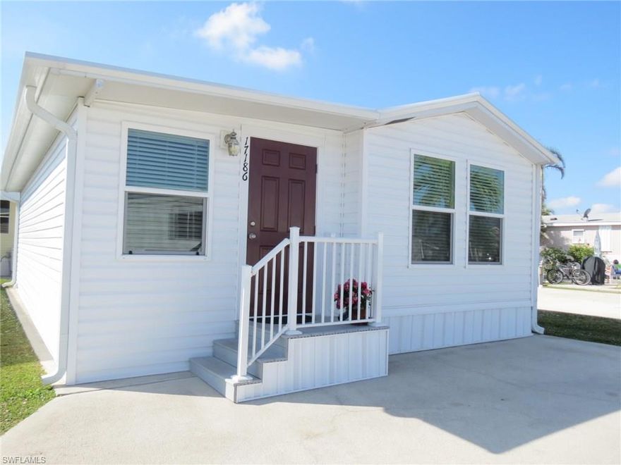 NEW, NEW, NEW  from roof to plumbing, AC, windows and doors and the Beautiful & completely remodeled interior.  Close to 75 and 41, Community pool, 3 lakes to fish, kayak in or just sit and enjoy the view.  All of this and more in a 55+ community with very low HOA fees.  Set up your private showing today.  Home is ready for you to buy with nothing to do afterwards but move in and relax.