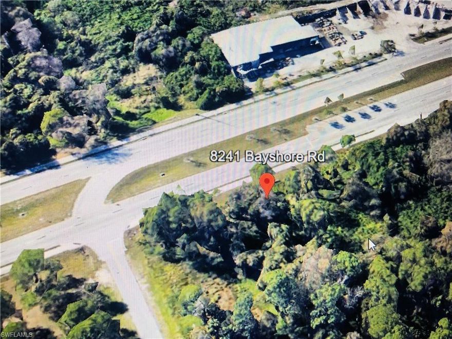 Bayshore Commercial 1 Acre Commercial Zoned Located West of I-75 on 4-Lane Section of Bayshore
Corner of West Jamestown Circle And Bayshore rd.
Includes Back Lot that is zoned M/F
Closer to 1.5 Acres