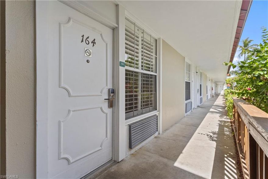 Rare condo-hotel ownership opportunity at the Gulfcoast Inn.  This studio lives like a spacious hotel suite. Ideal for the buyer who wants a Naples getaway with true lock-and-leave simplicity, or for the investor looking for an affordable entry point in a high-demand location. Enjoy a resort setting with a heated pool, three on-site restaurants (Harold’s Place, Vesuvio’s Pizza, and Fujiyama Steakhouse), plus cocktail lounge options all steps from your door. Conveniently located just blocks from Naples’ white-sand beaches and minutes to shopping, dining, and Old Naples. Whether your goal is an affordable Naples landing spot or an investment in a proven hospitality setting, this is a rare option at an even rarer price point in a setting most people only get to visit.