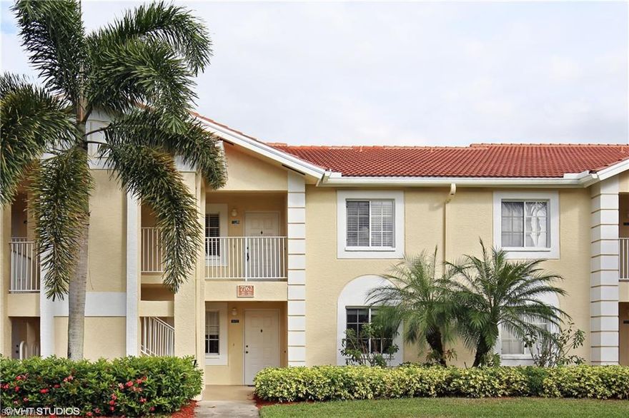 This unit is fully renovated( $45,000 in improvements) all new kitchen cabinets , Granite and  Appliances , There is  Exotic hardwood flooring in Living room and Dinning room as well as  new tile  in kitchen and bathrooms. The  bathrooms have been renovated with glass shower door, double sink new vanities and tile. This second  floor unit has Cathedral ceilings in living room. It is located on the best part of Jewel Lane with complete privacy and no road noise .  Second floor units offer more sunlight and privacy .  There is a large screened lanai with storage closet . There is an oversized  parking spot in front. Emerald Lakes has 2 swimming pools , Clubhouse , Fishing pier, and  Exercise room. The community has a great North Naples location with entrance on the west side of Airport Road. there are plenty of restaurants in the immediate area, as well as close proximity to I75 and Vanderbilt Beach. There is an oversize parking spot directly in front of the unit and room for guest cars. property is located halfway down Jewel Lane which has very quiet location.