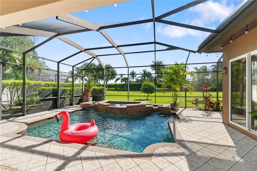 Rarely available, move-in-ready pool home in the ultra-private Cottesmore enclave of Lely Resort. This beautifully maintained Stock-built residence offers a NEW ROOF in 2021, HURRICANE-IMPACT WINDOWS, all-new premium appliances, tray ceilings and designer lighting. Professionally staged and sold partially furnished (see inclusions list), it features an open, light-filled great-room layout with two living areas and a neutral palette ready for your personal style. Step outside to a private tropical oasis with solar-heated pool and spa, lush landscaping and plenty of space to relax or entertain. Player’s Club & Spa membership INCLUDED, giving you resort-style pools, fitness, tennis, pickleball, dining and more. All of this in a prime Naples location close to Gulf beaches, golf, and downtown shopping and restaurants—an exceptional opportunity on one of Lely Resort’s most desirable streets.