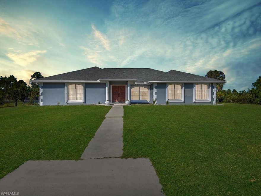 DON'T MISS OUT ON THIS ONE!!! This gorgeous updated home with pool is situated on a large 2.73 acres lot. This spacious home, has 4 bedrooms, a den/office, 3 full bathrooms. Entering this well-maintained home, you walk into a large foyer/living room, and formal dining room. New kitchen with 42” tall upper cabinets, stainless steel appliances, soft close drawers, multiple rollout trays, and 3CM Quartz, directly next to the family room. Oversized master bedroom with large walk-in closet including a built-in wall safe. Oversized garage for plenty of storage and locking accordion hurricane shutters. Additional features are a new roof installed, new skylight in August 2018, and new septic tank and field replaced in 2019. The exterior was painted September 2021. It also has a brand new Rheem water heater November 2021, and updated water system 4 years ago. Great location off Randall Road just minutes away from the Publix, CVS, Dunkin Donuts, and schools. Nearby water park and recreational center coming soon! Best part is NO HOA FEES!!!!!