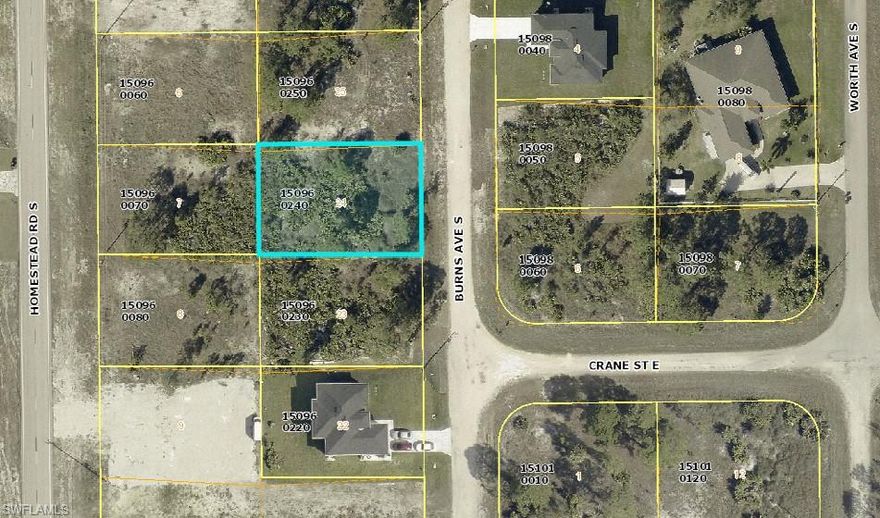 Prime opportunity to acquire a C-2 Commercial lot in the growing and expanding community of Lehigh Acres. This vacant parcel offers excellent potential for investors, developers, and business owners seeking commercial land in an area experiencing continued residential growth and increasing demand for neighborhood-serving businesses.

Zoned C-2 Commercial, the property allows for a wide variety of permitted uses including retail, office, professional services, and other commercial applications (subject to Lee County approval). With convenient access to major roadways and surrounding residential communities, this location provides strong upside for development or long-term investment.

This lot is part of a larger portfolio opportunity. Seller also owns adjacent parcels including 849 and 851 Burns Ave S, along with additional lots, creating the potential for a multi-parcel assemblage to maximize development flexibility and footprint.

Seller is motivated and seeking a quick cash close. Portfolio offers are preferred, and priority will be given to buyers prepared to structure a bulk purchase with a streamlined closing.

Contact listing agent for full inventory details and package pricing.