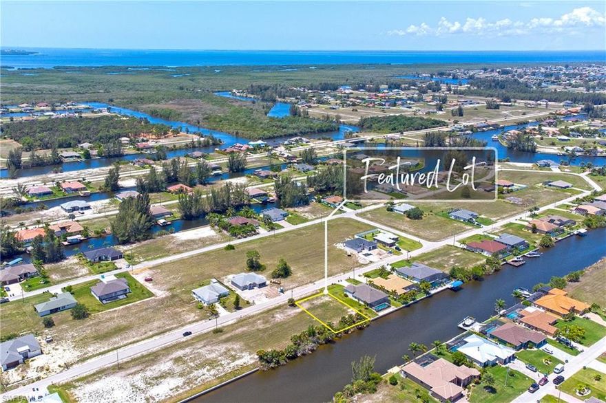 WAKE UP TO BEAUTIFUL SUNRISES EVERY DAY, FROM YOUR  OWN PIECE OF PARADISE! DONT WAIT  UNTIL ITS TOO LATE TO BUILD YOUR DREAM HOME HERE! - IN CAPE CORALS BOATERS PARADISE AND FLORIDAS WATERFRONT WONDERLAND - AND RAPIDLY GROWING NW BURNTSTORE RD CORRIDOR. EASY ACCESS TO MATLACHA PASS, AND OUTTER ISLANDS! BOATING, FISHING, SHOPPING, SCHOOLS, DINING, ITS ALL CLOSE BY, AND EASY ACCESS!